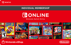 Nintendo Switch Online 12M Indiv Membership eGift $19.99 Gift Card