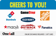 One4all Cheers to You eGift $25 Gift Card