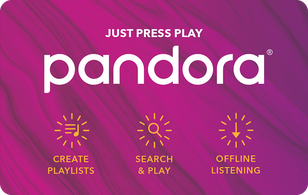 Pandora eGift gift card