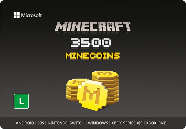 Minecraft 3500 Minecoins 77.45BRL eGift